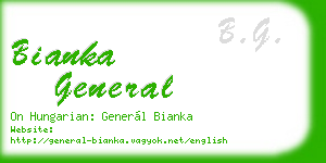 bianka general business card